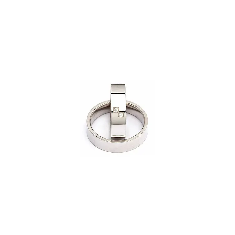 Vihkisormusta hopea 0,030 ct