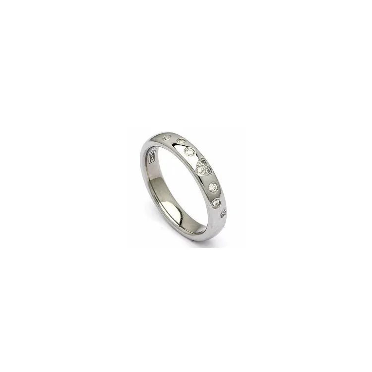 Vihkisormus teräs 0,13 ct