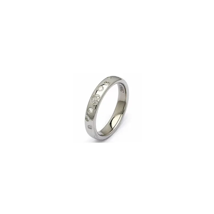 Vihkisormus teräs 0,13 ct