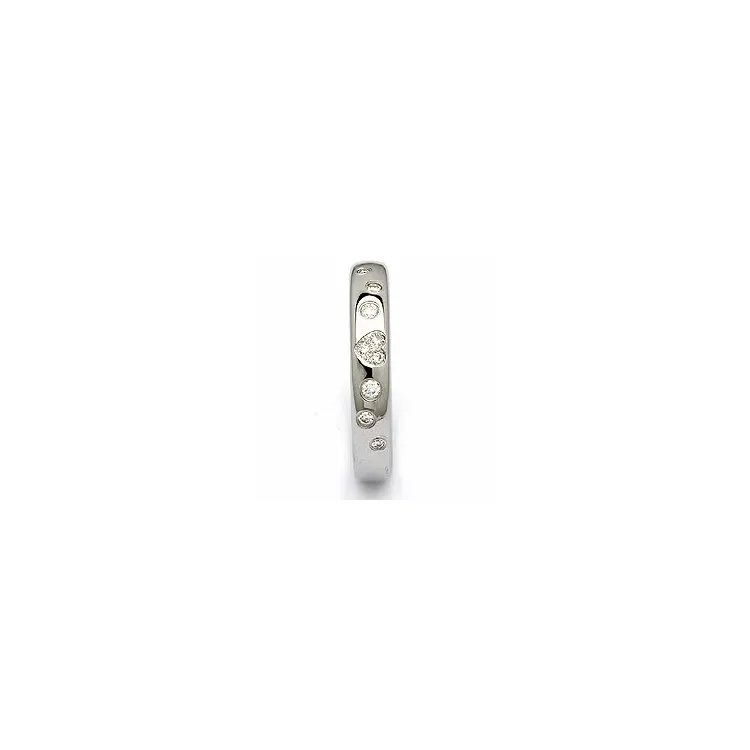 Vihkisormus teräs 0,13 ct