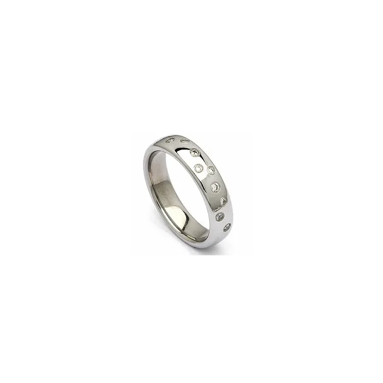 Vihkisormus teräs 0,126 ct