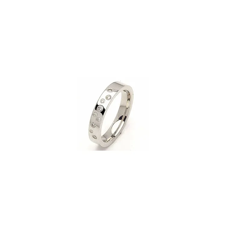 Vihkisormus hopea 0,126 ct
