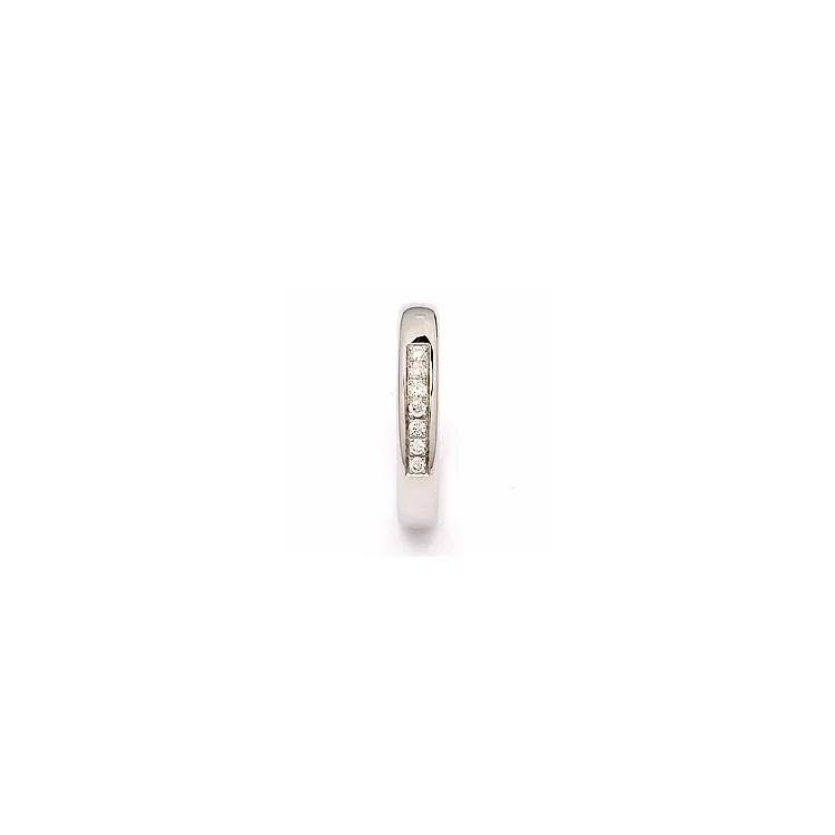 Vihkisormus 14 karaatin valkokultaa 0,116 ct