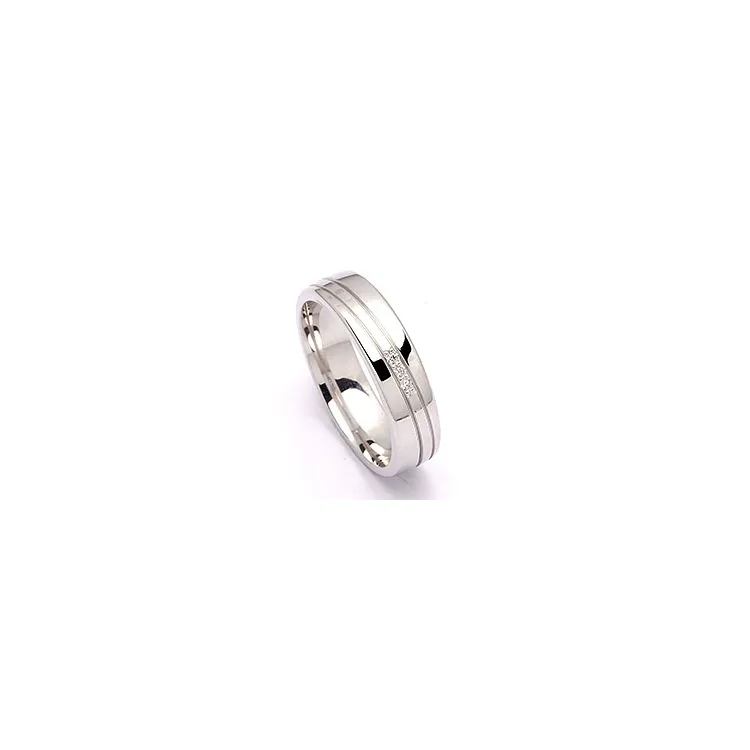 Vihkisormus hopea 0,024 ct