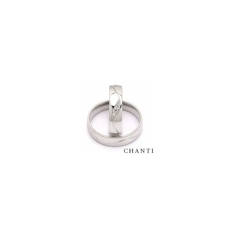 Vihkisormusta hopea 0,036 ct