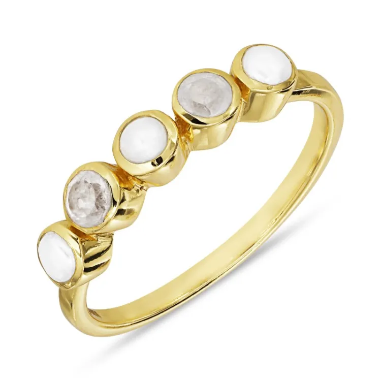 helmi sormus kullattua hopeaa - Bubbly Twist