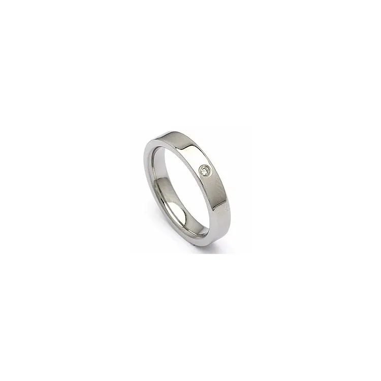 Vihkisormus teräs 0,025 ct