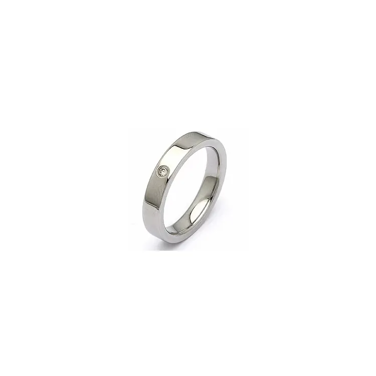 Vihkisormus teräs 0,025 ct