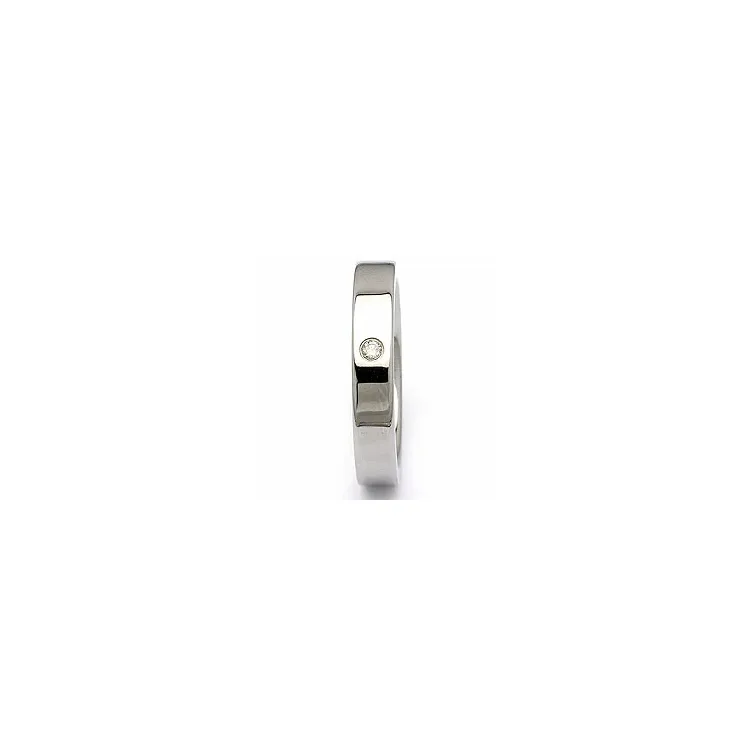 Vihkisormus teräs 0,025 ct