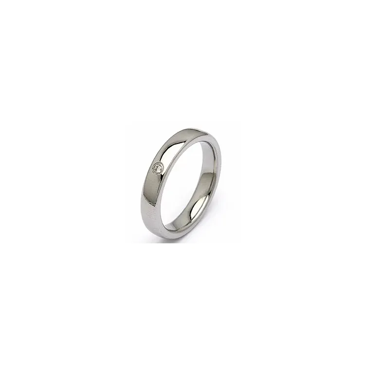 Vihkisormus teräs 0,025 ct