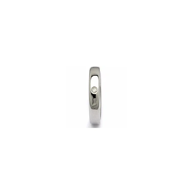 Vihkisormus teräs 0,025 ct
