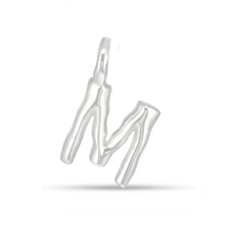 m-kirjain riipus  hopeaa - My Letter