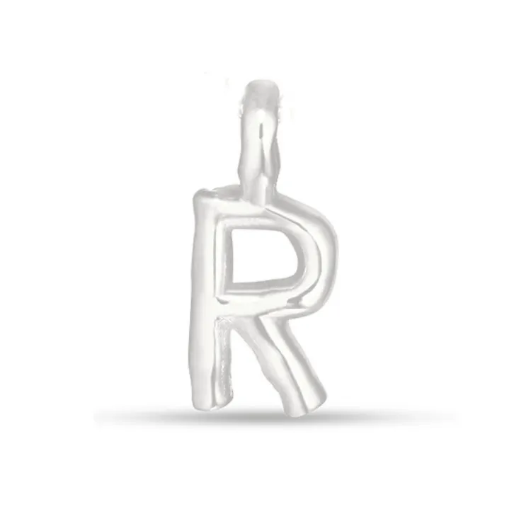 r-kirjain riipus  hopeaa - My Letter