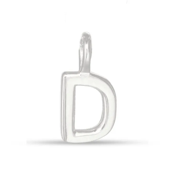 d-kirjain riipus  hopeaa - My Letter