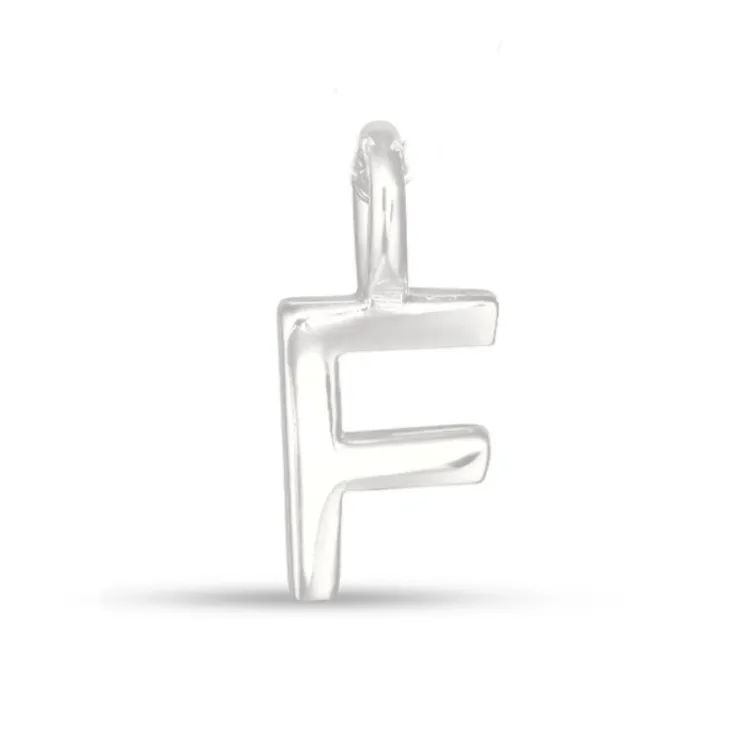 f-kirjain riipus  hopeaa - My Letter