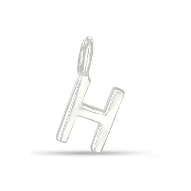 h-kirjain riipus  hopeaa - My Letter