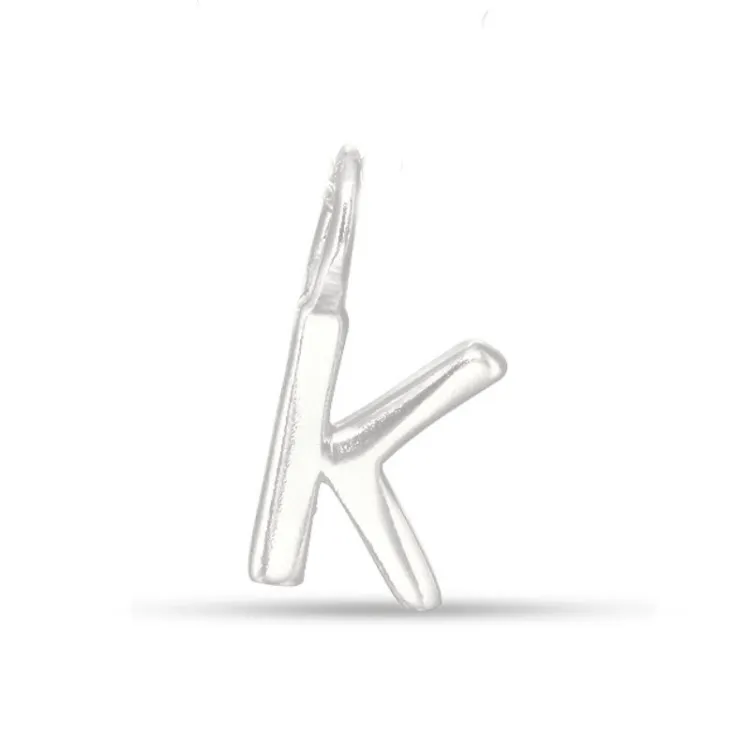 k-kirjain riipus  hopeaa - My Letter