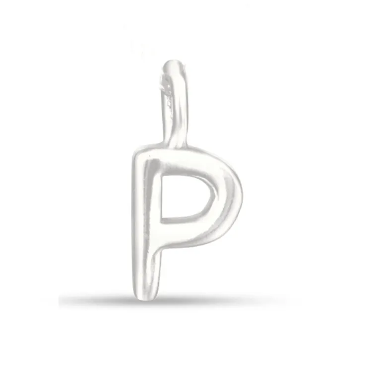p-kirjain riipus  hopeaa - My Letter