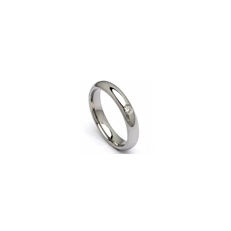 Vihkisormus teräs 0,05 ct