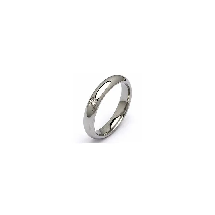 Vihkisormus teräs 0,05 ct