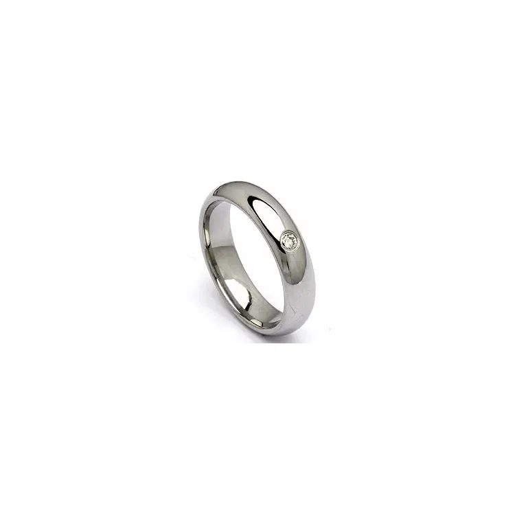 Vihkisormus teräs 0,05 ct