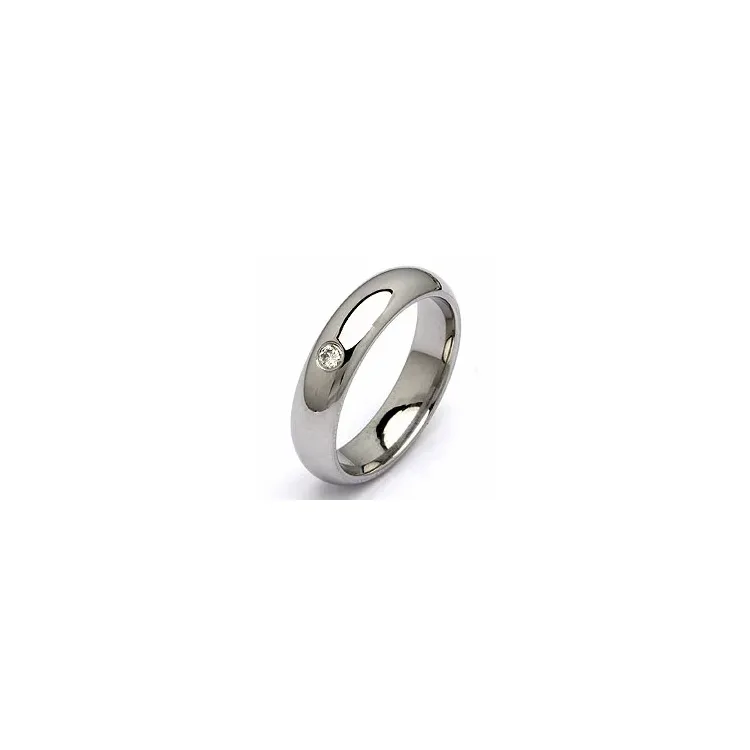 Vihkisormus teräs 0,05 ct