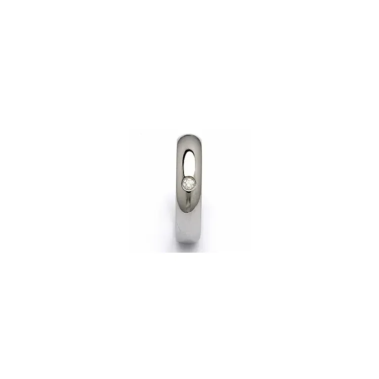 Vihkisormus teräs 0,05 ct