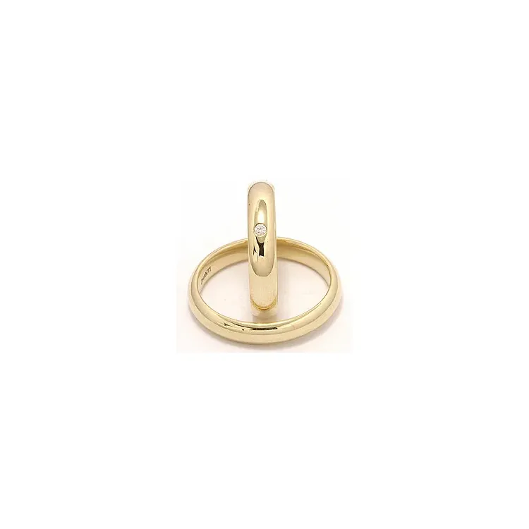 Vihkisormusta 9 karaatin kultaa 0,02 ct