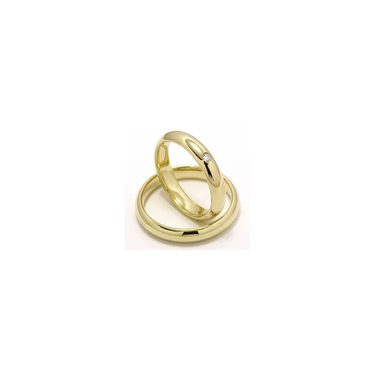 Vihkisormusta 9 karaatin kultaa 0,05 ct