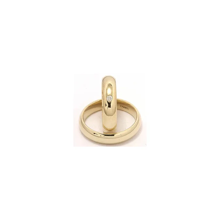 Vihkisormusta 9 karaatin kultaa 0,05 ct
