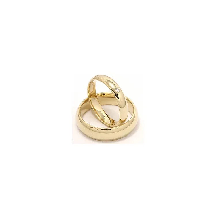 Vihkisormusta 9 karaatin kultaa 0,02 ct