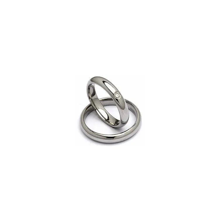 Vihkisormusta teräs 0,05 ct