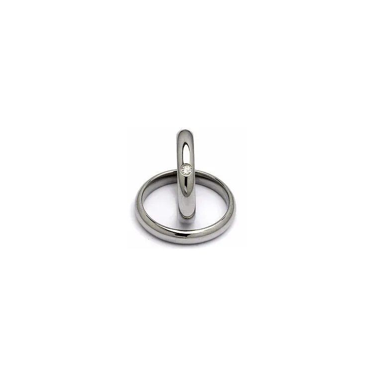 Vihkisormusta teräs 0,05 ct