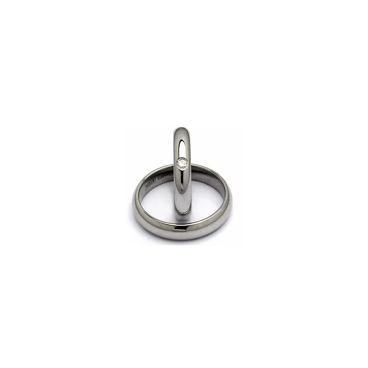 Vihkisormusta teräs 0,05 ct