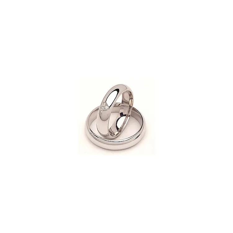 Vihkisormusta hopea 0,03 ct