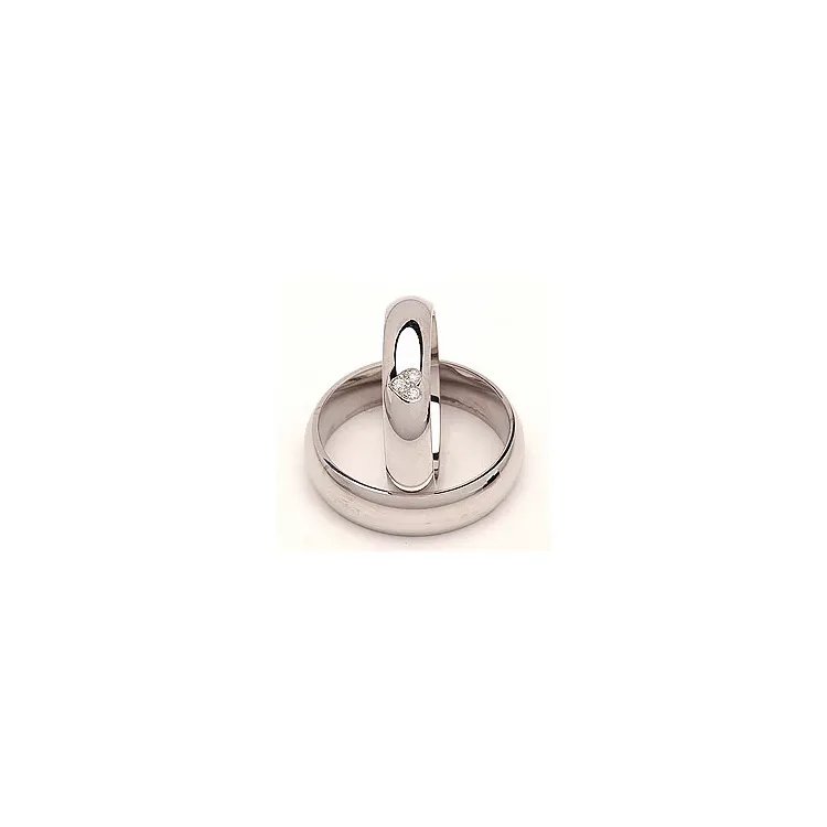 Vihkisormusta hopea 0,03 ct