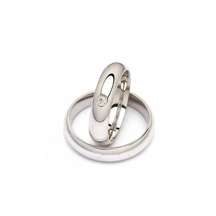 Vihkisormusta hopea 0,05 ct