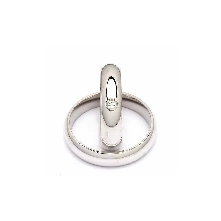 Vihkisormusta hopea 0,05 ct