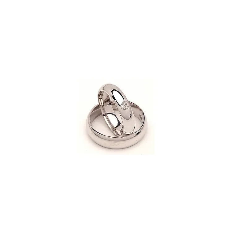 Vihkisormusta hopea 0,03 ct