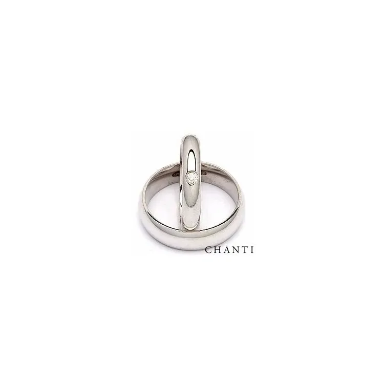 Vihkisormusta hopea 0,05 ct