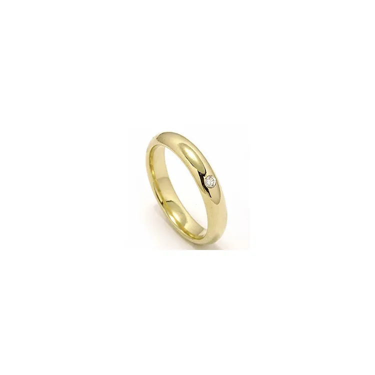 Vihkisormus 9 karaatin kultaa 0,02 ct