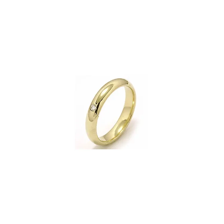 Vihkisormus 9 karaatin kultaa 0,02 ct
