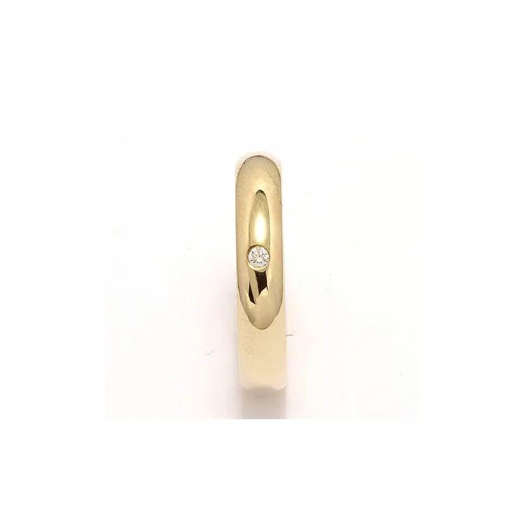 Vihkisormus 9 karaatin kultaa 0,025 ct