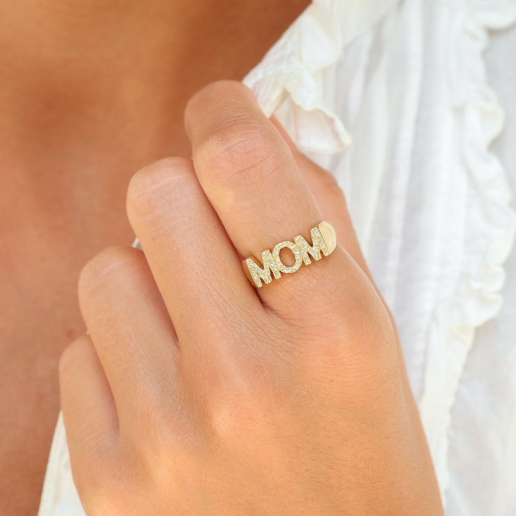 mom sormus kullattu messinki - My Letter
