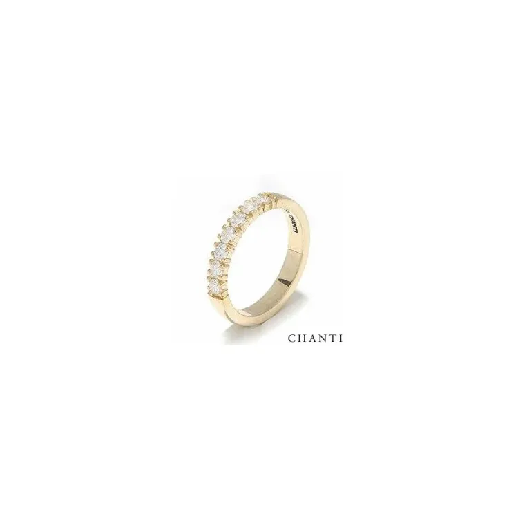 Elegantti briljantti vihkisormus 14 karaatin kultaa 0,07 ct