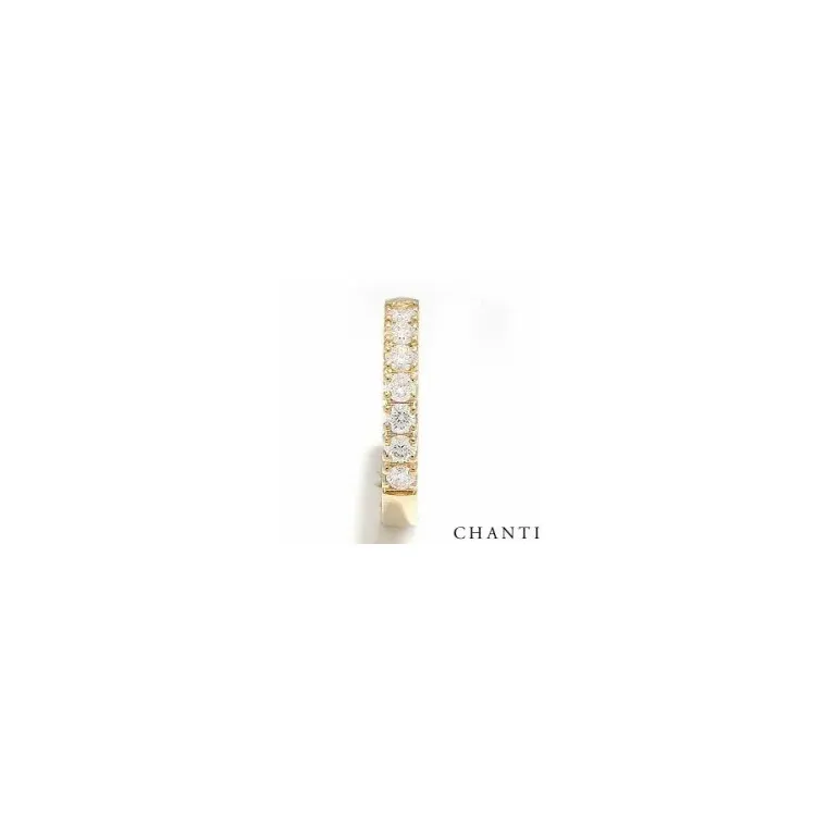 Elegantti briljantti vihkisormus 14 karaatin kultaa 0,07 ct