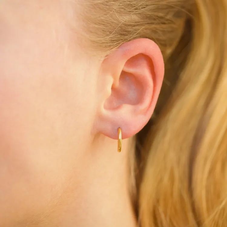 13 mm vedenkestävät rengas  kullattu teräs - OCEANA