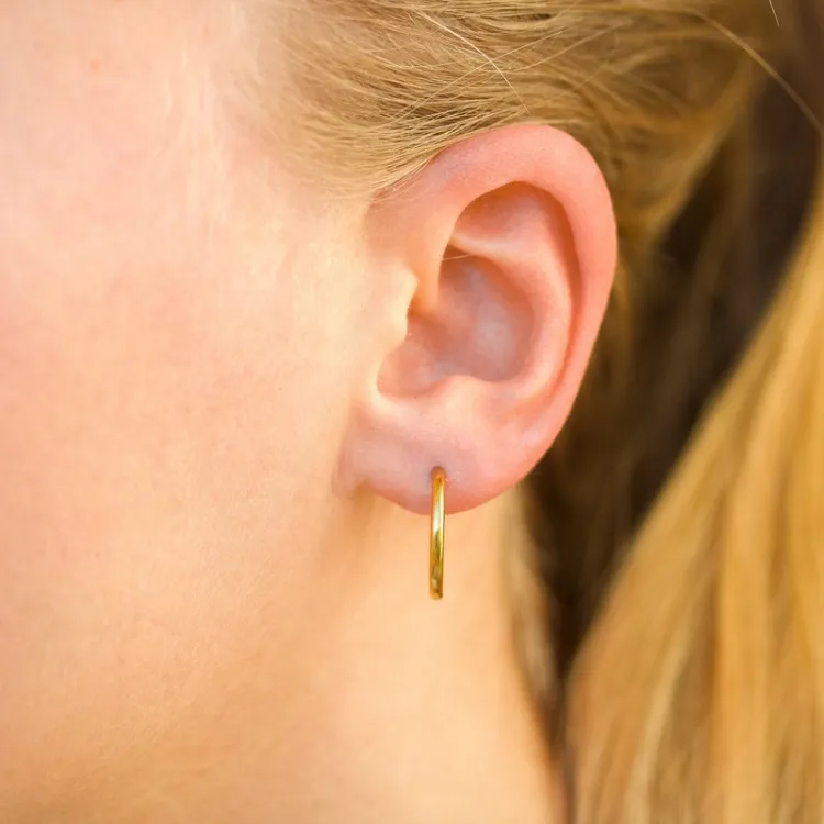 17 mm vedenkestävät rengas  kullattu teräs - OCEANA