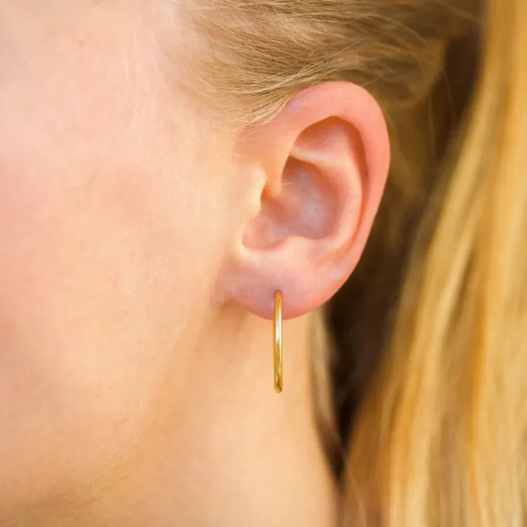 21 mm vedenkestävät rengas  kullattu teräs - OCEANA