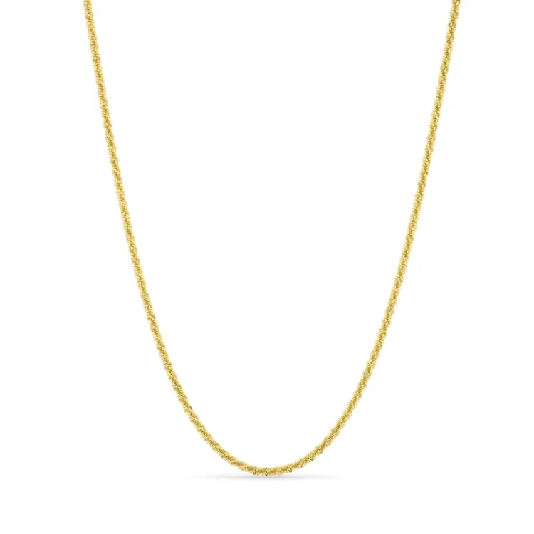 vedenkestävät kaulaketju kullattu teräs 40 + 5 cm x 2 mm  - OCEANA